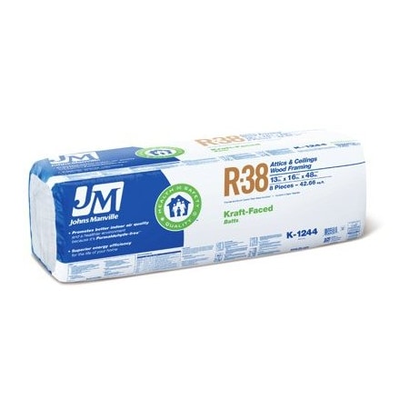 Johns Manville Intl R38 16x48 Kraft Batt K1244